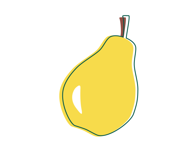 Illustration einer Birne